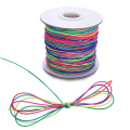 Rainbow 1mm nylon bungee elastic cord for jewelry bracelet making